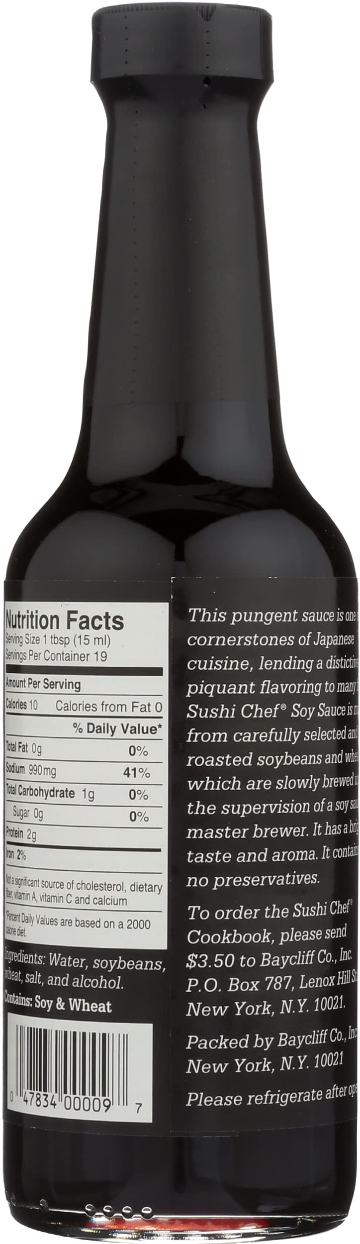 Sushi Chef, Sauce Soy Dark, 10 Fl Oz