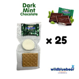 WBB | SMORES KIT STRIP | Individually packaged set : Graham Crackers, Marshmallow, Chocolate | Make delicious smores (25 sets) (Dark Mint)