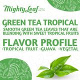 Mighty Leaf Green Tea Tropical - 100 Count Whole Leaf Green Tea Bags - Pyramid Sachets with Pineapple, Tropical Fruit & Floral Flavors
