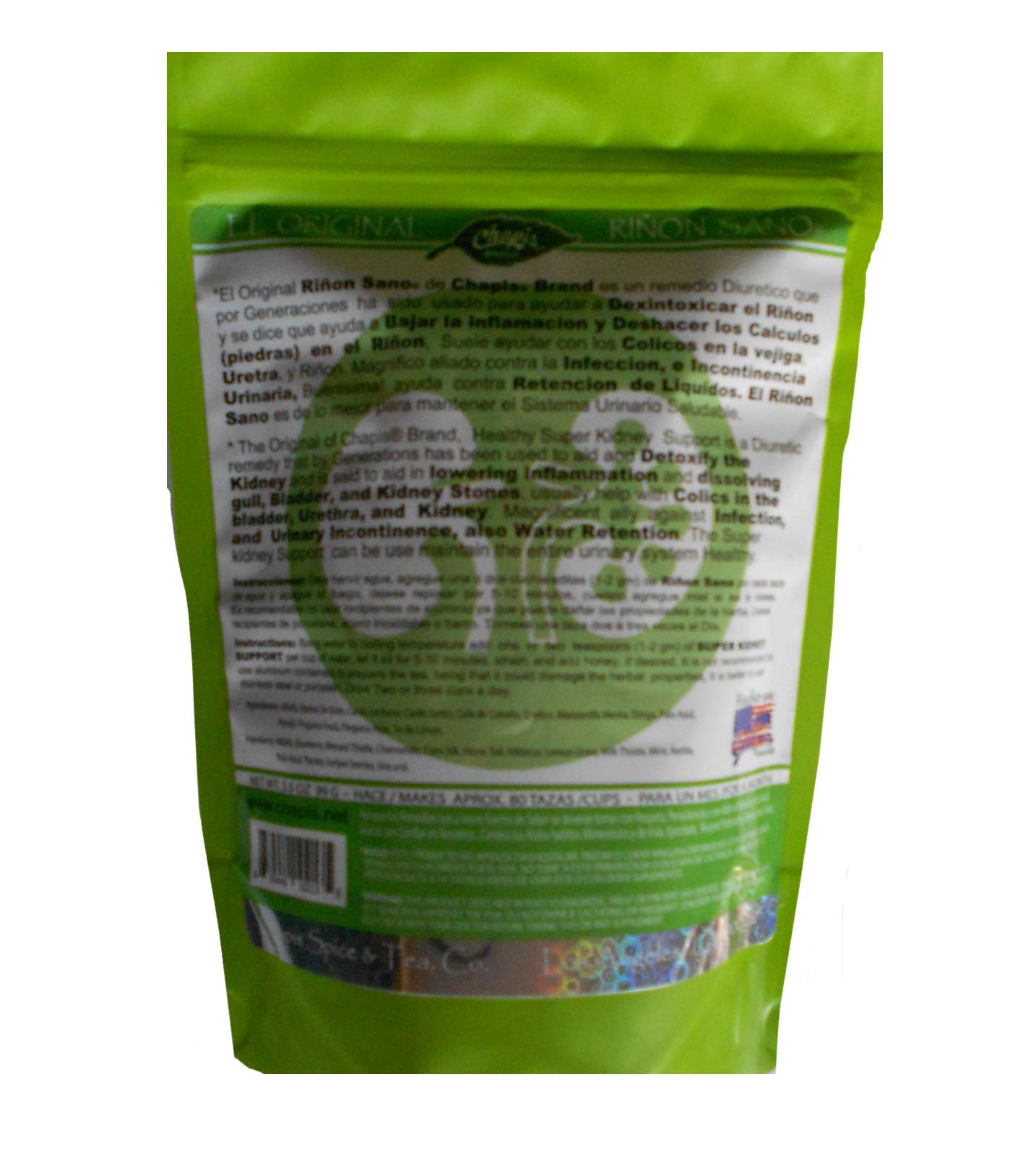 Riñon Sano / Super Kidney Support. Organic Herbal Tea. Net Wt 3.5oz (99g)