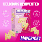 Mavericks Birthday Cake Bolt Cookies - Plant-Based Birthday Cake Confetti Cookies, Egg-Free, Nut-Free, Plant-Based Dessert for Kids - Back to School
