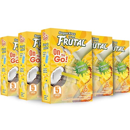 Arbol Futal On-The-Go! | Powdered Drink Mix Pina Colada - Flavored Sugar Free! - Single Serve On The Go! - Powder Sticks Packets (30 Count of Stick