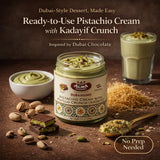 Alma Gourmet Dubaissimo Pistachio Cream with Kadayif 7.05oz (200g) - Original Dubai Chocolate Filling, Pistachio Paste to Spread, Authentic Premium