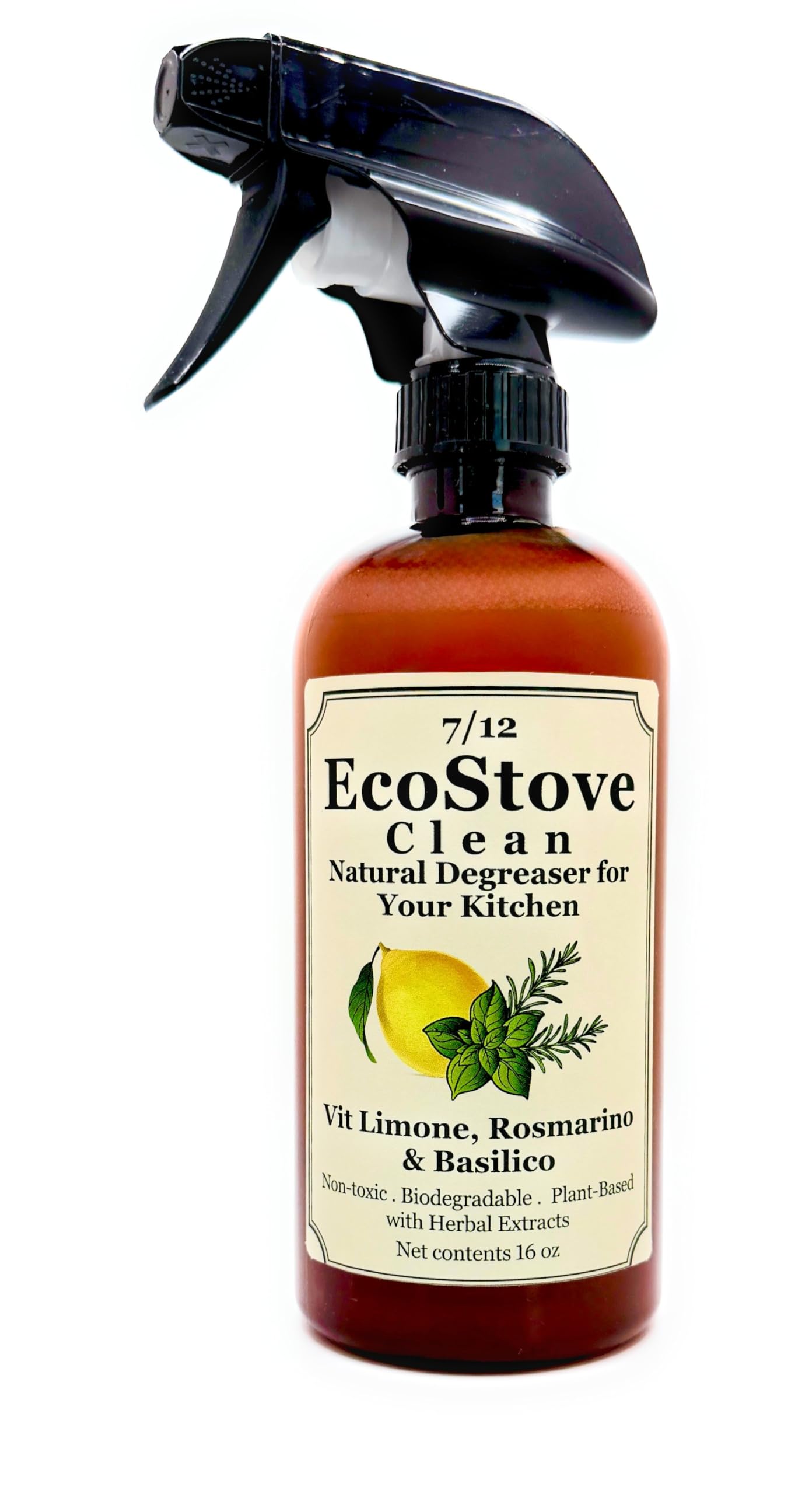 Herbal Scent Stove & Oven Cleaner - Spray, Wait & Wipe | Plant-Based Heavy-Duty Kitchen Degreaser Spray - Non-Toxic, Fume-Free Oven Cleaner | Safe