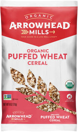 Arrowhead Mills Cereal, Puffed Wheat, 6 oz. Bag (Pack of 4)