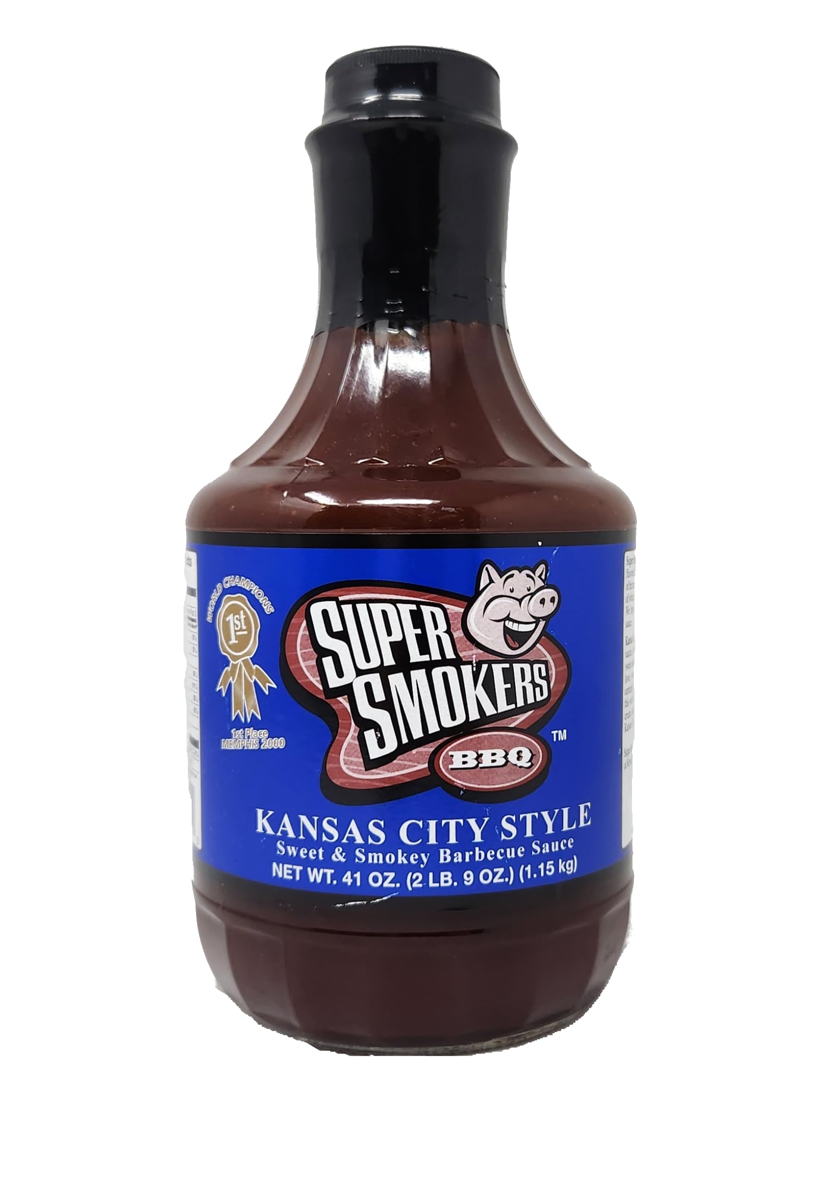 Super Smokers BBQ Sweet & Smokey Kansas City Barbecue Sauce 41oz