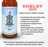 Yes Ma'am Hot Sauce - Medium Heat - Made in Small Batches in North Carolina with Family Farm Serrano & Ghost Peppers, Premium Cane Vinegar, and Garlic