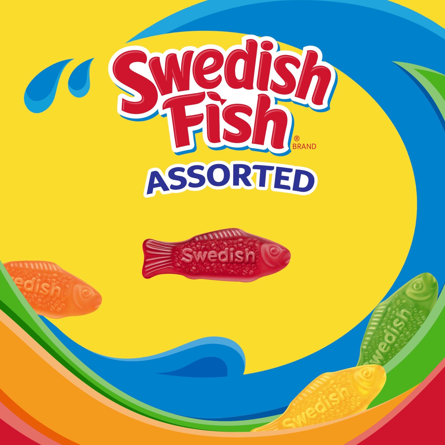 SWEDISH FISH Assorted Soft & Chewy Gummy Candy, Bulk Candy, 12 - 3.5 oz Boxes