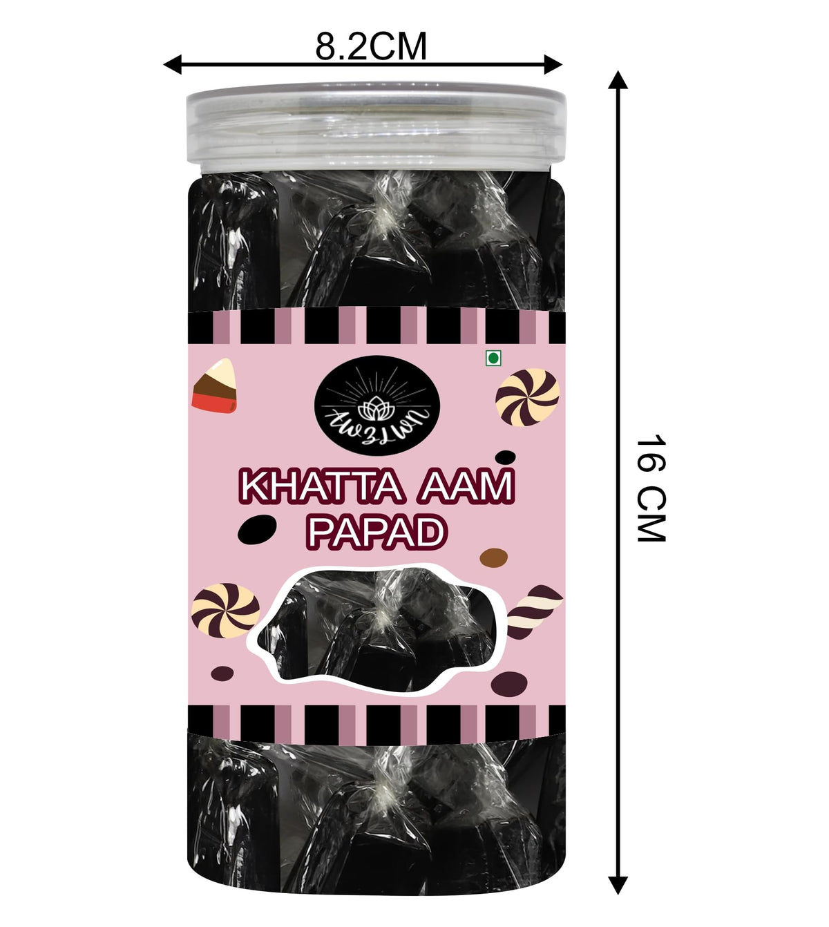 Awzlwn Indian Taste Candy (12.34 OZ / 350 GM, Khatta Aam Papad)