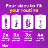 Viva Signature Cloth Paper Towels, Choose-A-Sheet Size, 2 Triple Rolls, 129 Sheets per Roll (Packaging May Vary)