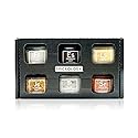 Spiceology - Gourmet Luxe Infused Salt Sampler Gift Set - Set of 6 - Flavors Include: Fleur de Sel, Espresso, Lime, Jalapeno, Black Truffle, Sriracha