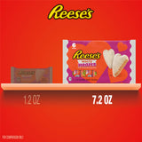 REESE'S White Creme Peanut Butter Hearts, Valentine's Candy Packs, 1.2 oz (6 Count)