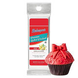 Bakerpan Premium Rolled Red Fondant for Cake Decorating, Vanilla Flavor - 4.4 Ounces (Made in USA)