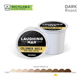Laughing Man Colombia Huila Coffee Single-Serve K-Cups for Keurig Brewers, 16 Count