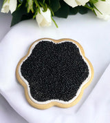 BLACK NONPAREILS- Dairy Free, Gluten Free, Egg Free, Vegan, Soy Free, Nuts Free, Kosher, Cookies, Decorating and Baking, Cake Sprinkles, Toppings