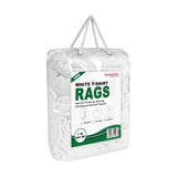 SupremePlus Premium White T-Shirt Cleaning Rags (1 lb. Bag) - White Cotton Rags for Cleaning, Staining, Painting, Oil, Grease & Dust Removal - Shop
