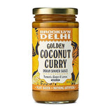Brooklyn Delhi Golden Coconut Curry - Indian Simmer Sauce with Turmeric, Ginger, Lemon, & Coriander - 12 Ounces - Mild Enough for a kid, Flavorful
