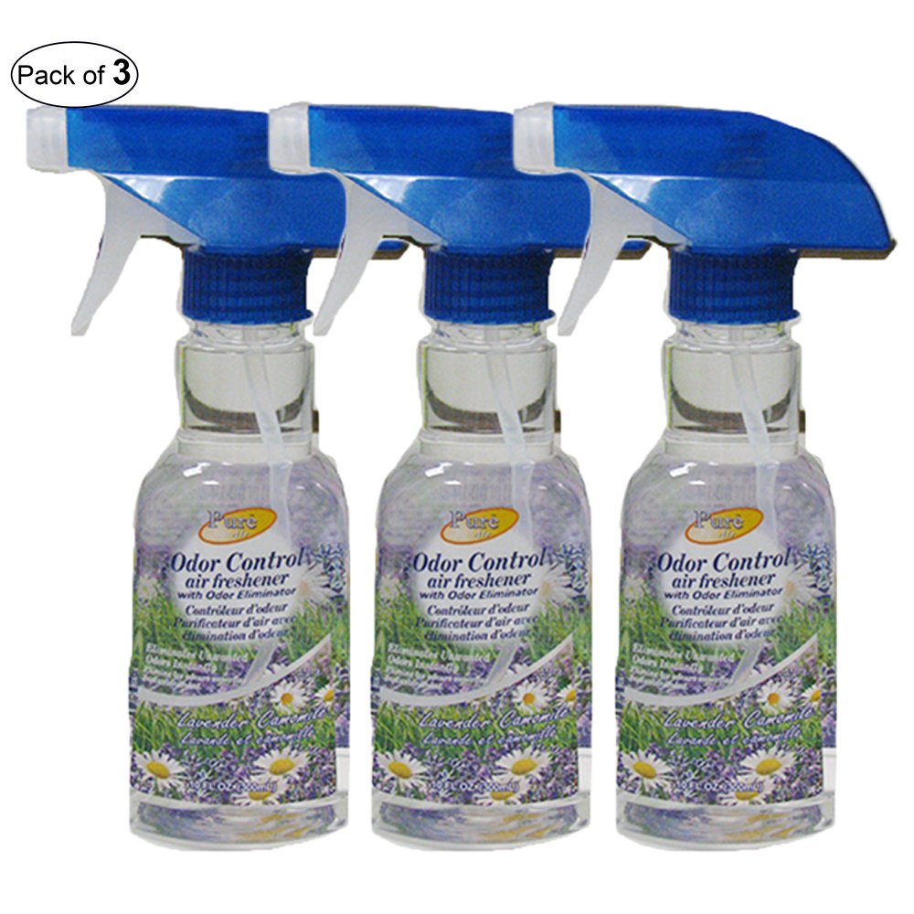 Pure Air Odor Control Air Freshener Spray- Lavender & Camomile (300ml) (Pack of 3)