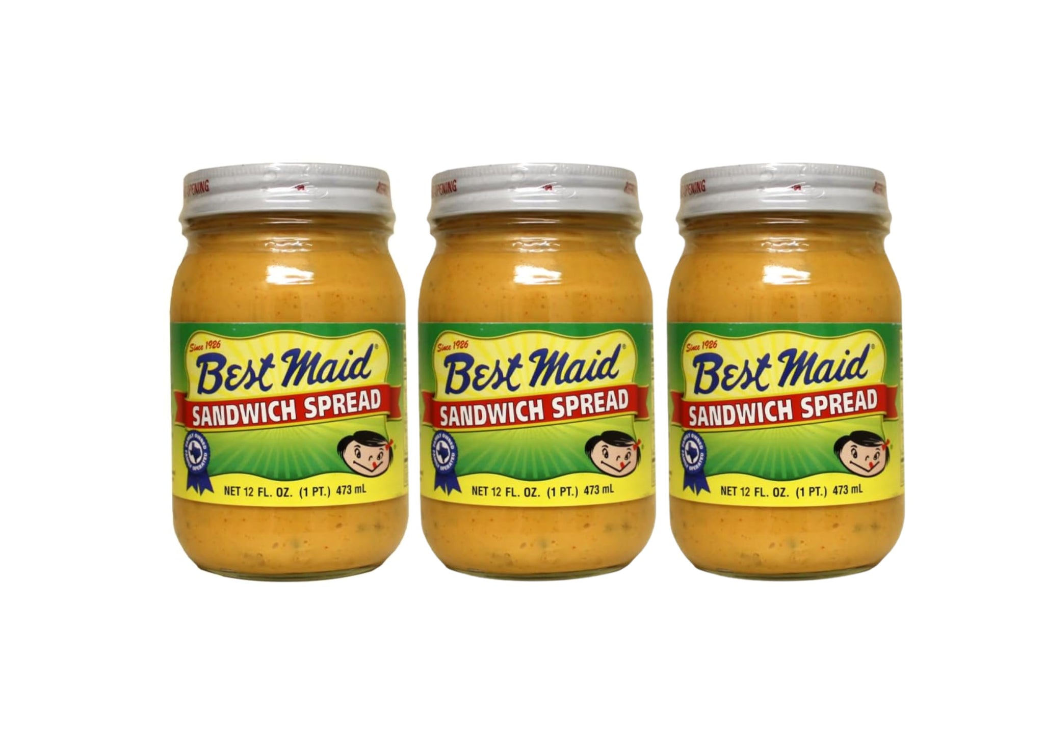 Best Maid Sandwich Spread, 12 oz Jar - Creamy and Tangy Spread Made with Premium Ingredients, Perfect for Sandwiches, Burgers, Salads, and Dips