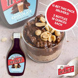 FOX'S U-BET Syrup Bottle, Kosher Certified, Brooklyn Original, Fat Free (1-Pack, Sugar-Free Chocolate)