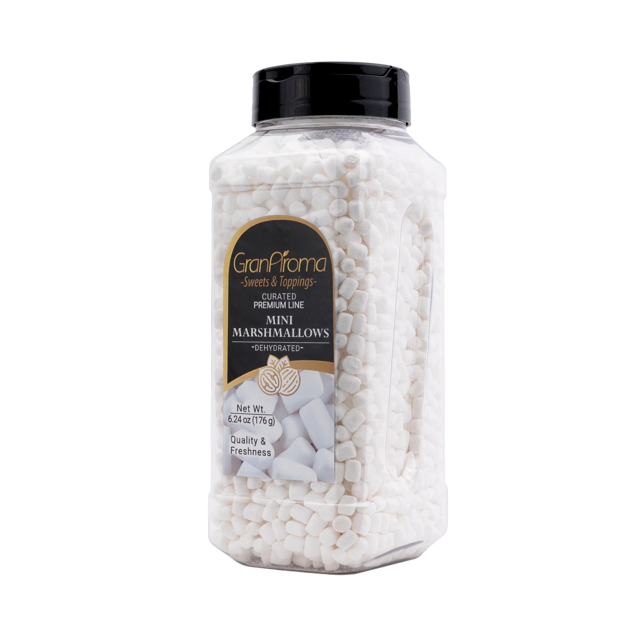 GranAroma Dehydrated Marshmallows, Crunchy, Perfect for Hot Cocoa, Cereal Topping, Baking, and Snacking (6.24 Ounce)