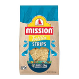 Mission Strips White Corn Tortilla Chips, 11 Ounce Bag