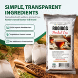 NWC Naturals African Sunrise Organic Rooibos Tea, Non-GMO, Caffeine Free, Kosher, Organic - 20 Count Tea Bags