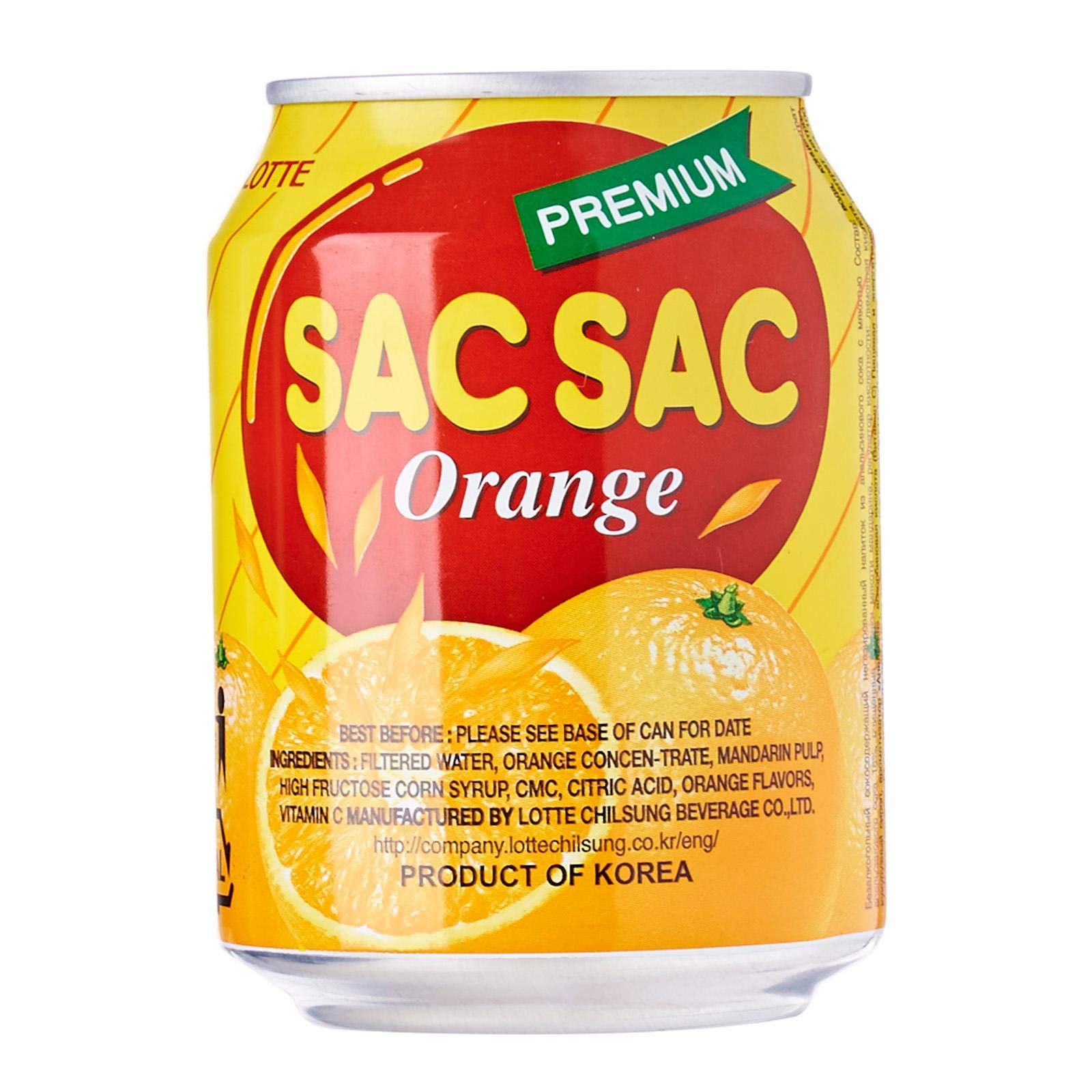 Korean Best Variety Energy Drink Box Deal - SACSAC, RICE PUNCH, PEAR JUICE - (SACSAC ORANGE, 12 CANS)