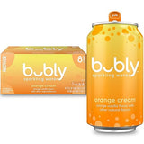 bubly Sparkling Water, Orange Creamsicle, Zero Sugar & Zero Calories, 12 Fl Oz Cans (Pack of 8)