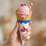 Large Waffle Cones For Ice Cream, Sugar Cone Style, Crisp Texture, Premium Waffle Cones, Dessert Cups (Pack Of 196)