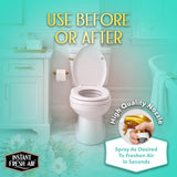 Instant Fresh Air Seconda Premium Toilet Spray - Bathroom Air Freshener & Toilet Bowl Odor Eliminator - For Home, Business, School - Bathroom