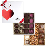 Valentines Day Assorted Chocolate Gift Box - 31pc Fancy Belgian Kosher Dairy Free Vegan Truffles - Heart Shaped Box Of Chocolates for Her - Valentine