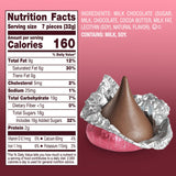 Milk Chocolate Candy In Pink Foil - 3 Pound Bag (Approx. 300 Pieces), Individually Wrapped Chocolates Pink Candies for Baby Showers, Weddings, Gender