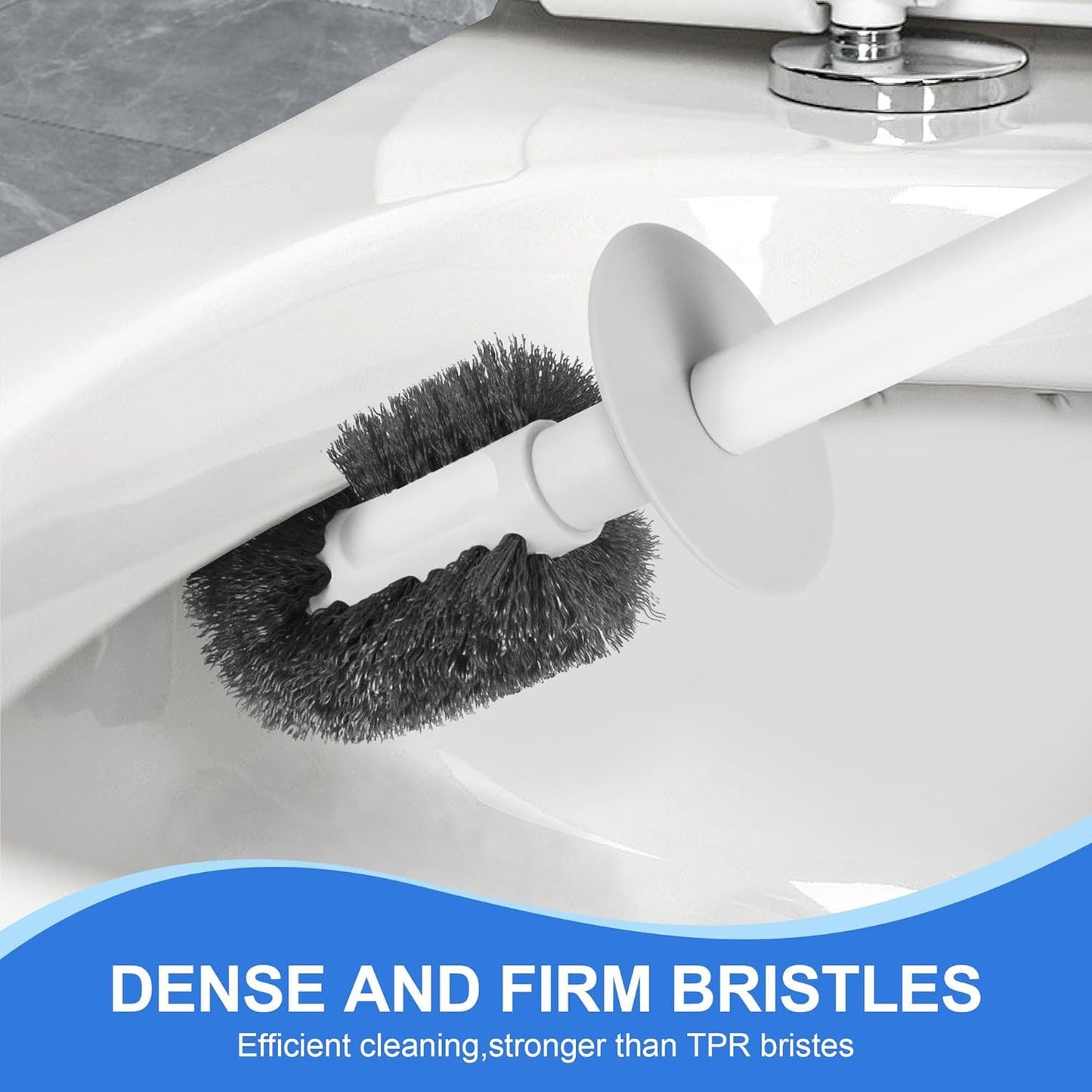 3 in 1 Toilet Plunger Bowl Brush and Holder with Crevice Cleaning Brush Wall Mounted Household Bathroom Cleaning Tools Combo Set
