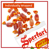 Sperlari Candies Gran Duetto Orange, Peach & Raspberry Italian Fruit Nectar Jelly Candy - Gluten Free, No Artificial Coloring, Individually Wrapped