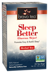 Bravo Tea Sleep & Renew Herbal Tea Caffeine Free, 20 Tea Bags