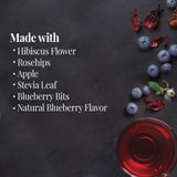 The Republic of Tea Hibiscus Blueberry Full-Leaf Tea, 1 Pound/200 Cups