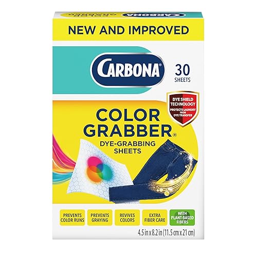 Carbona Color Grabber, Prevents Color Runs & Dye Transfer in Mixed Loads, Helps Prevent Graying, Revives Colors, Plant-Based Fibers