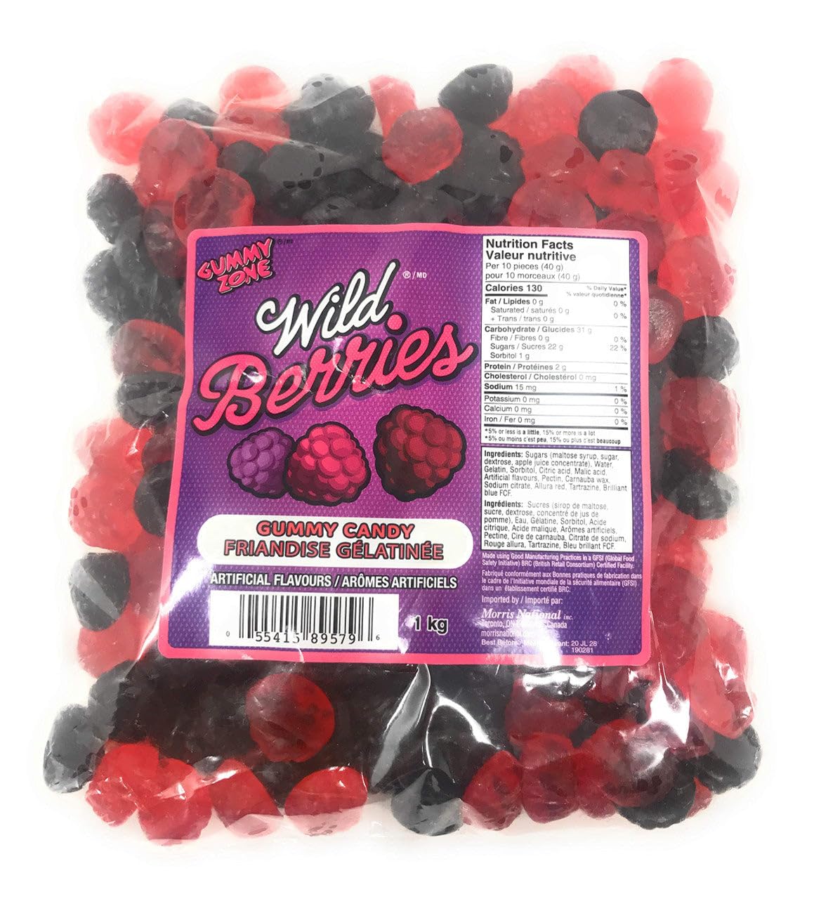 Gummy Zone Wild Berries Gummy Candy - 1kg/2.2lb
