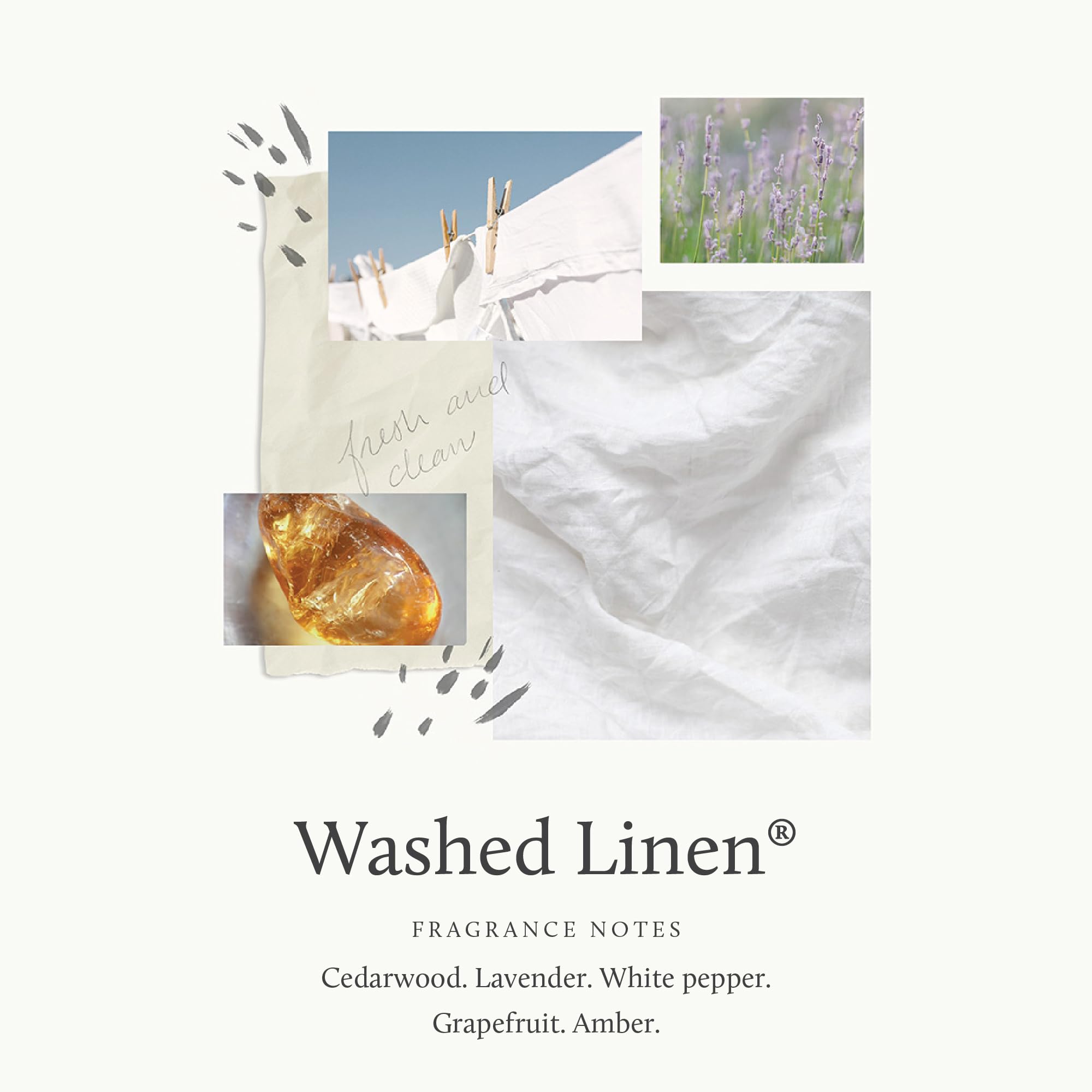Thymes Washed Linen Laundry Fragrance Oil for Dryer - Scented Laundry Supplies (0.5 fl oz)