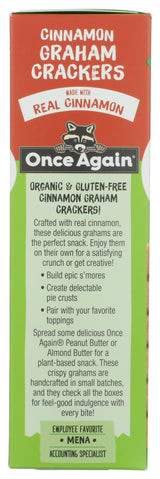 Once Again Organic Cinnamon Graham Crackers, 7.93 OZ