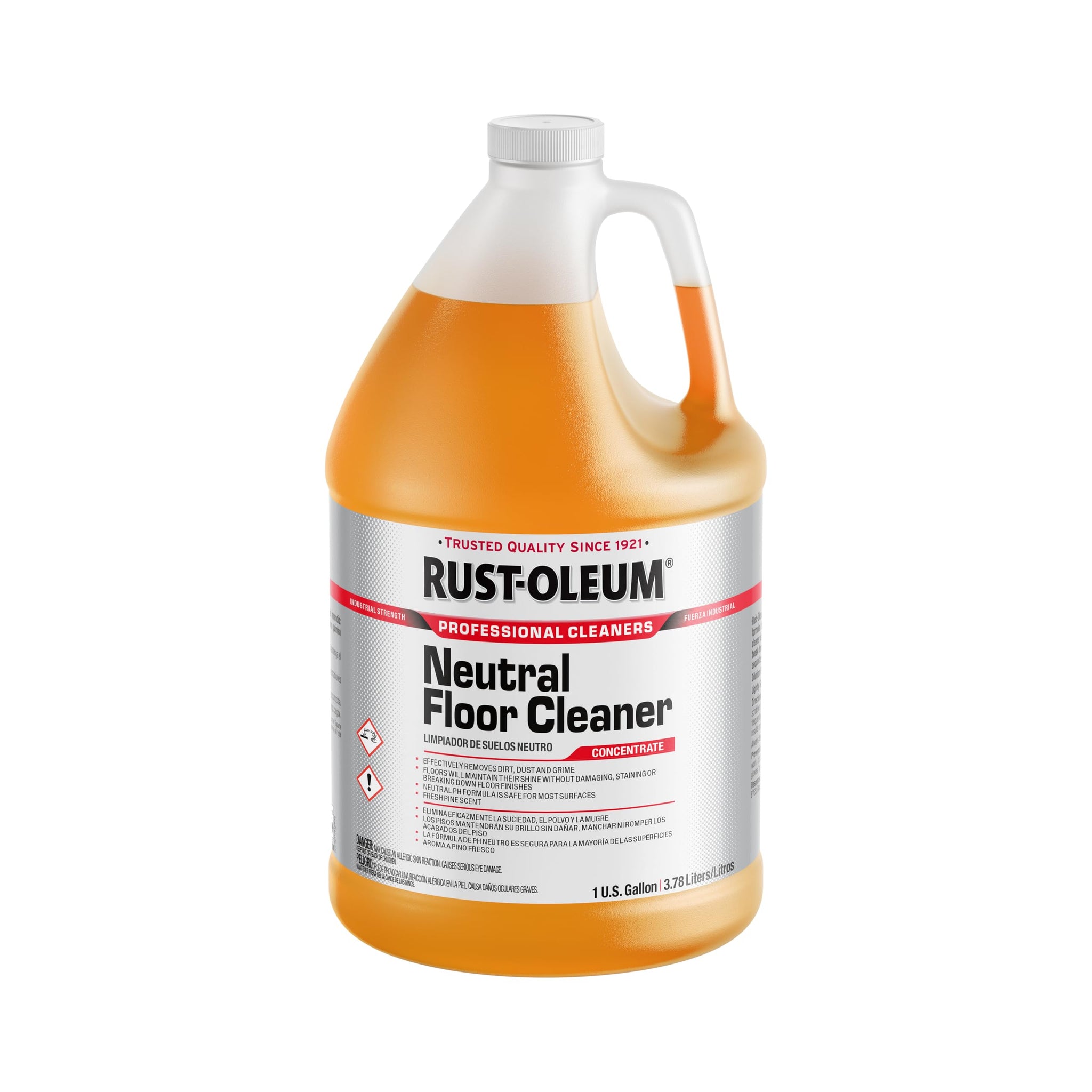 Rust-Oleum Professional Cleaners Neutral Floor Cleaner | 1 Gallon (128oz) | Professional Strength Concentrate | Neutral pH | Pine Scent