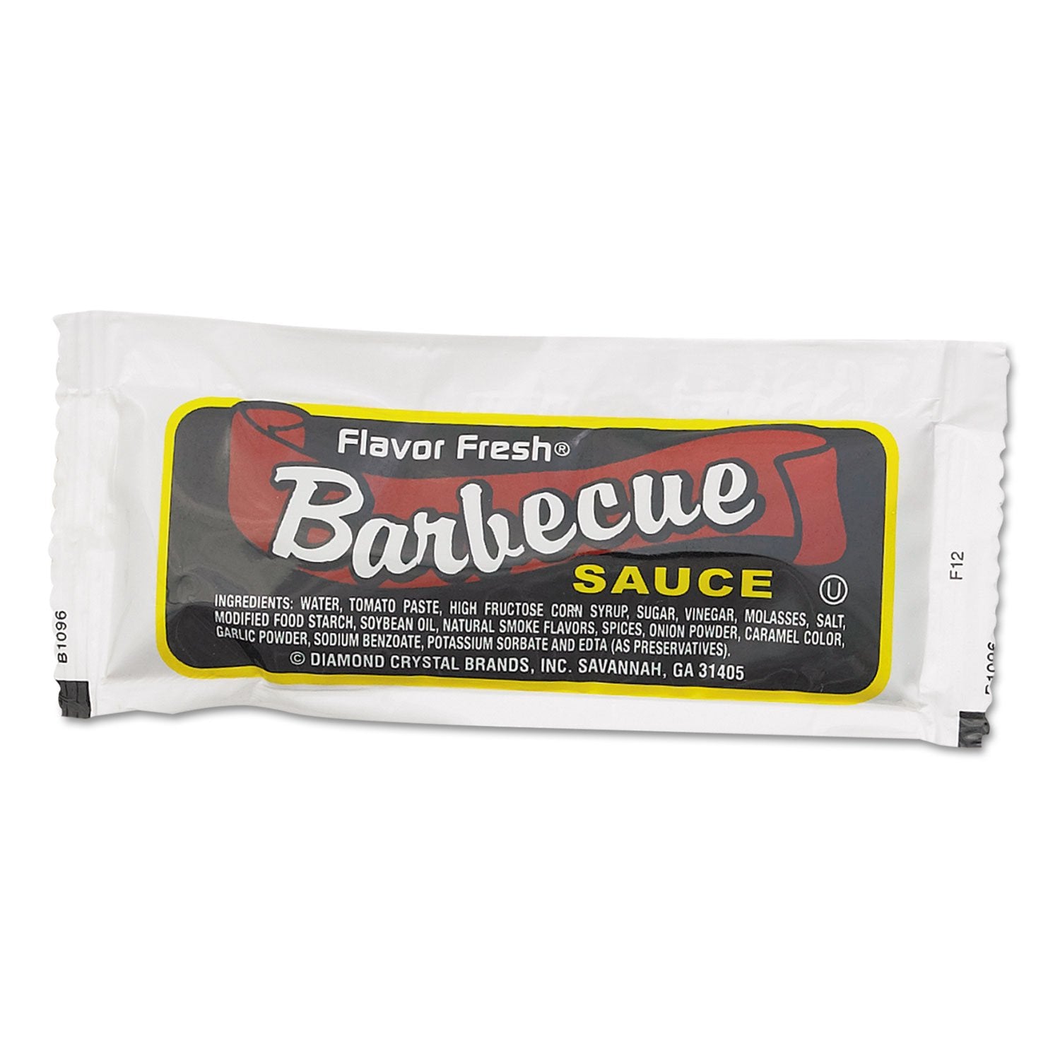 Flavor Fresh Low Sodium Bbq Sauce Pouch, 12 Gram -- 200 per case.