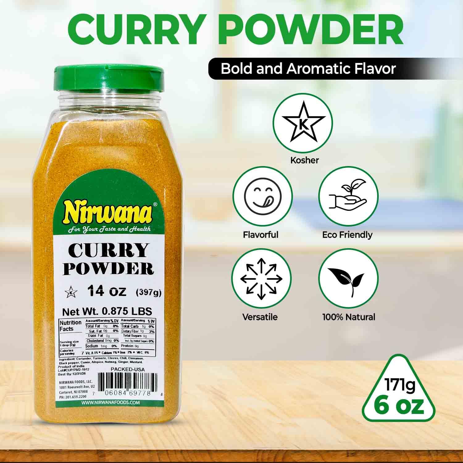 Premium Curry Powder - Gluten-Free, Vegan, and Non-GMO - Perfect for Cooking with Chicken, Shrimp, Tofu, and Vegetables - Adds Flavor to Soups