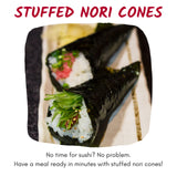 Emerald Cove Organic Toasted Nori, Dried Seaweed Sheets for Sushi, Kimbap, Onigiri, Musubi, Product of Korea, Resealable Bag, 10 Sheets (1 pack)