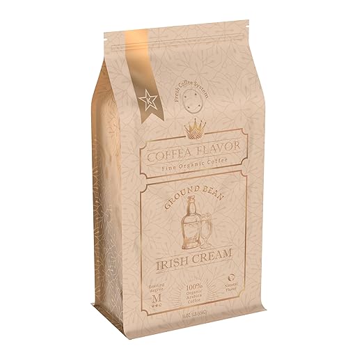 Irish Cream Flavored Ground Coffee - 100% Arabica, No Artificial Sweeteners, Organic, Naturally Flavored, Medium Roast, Single Origin - by Coffea