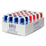 BAWLS Guarana Variety Pack, BAWLS Guarana Drink, Guarana Soda, Guarana Fueled Soda for Energy, High Energy Caffeinated Drink, 16oz 24 Pack Cans