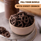Chocolate Covered Pretzels - 5 Pound Pack - Dark Chocolate Pretzels for Office Bowls, Snacking, and Gifting - Sweet & Salty Snack - Crunchy Holiday