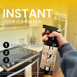 The Stink Solution Kitchen Odor Eliminator For Strong Odor: Garbage Can & Refrigerator Deodorizer, Cooking & Trash Smell Remover 1 16 oz Bottle (Sugar