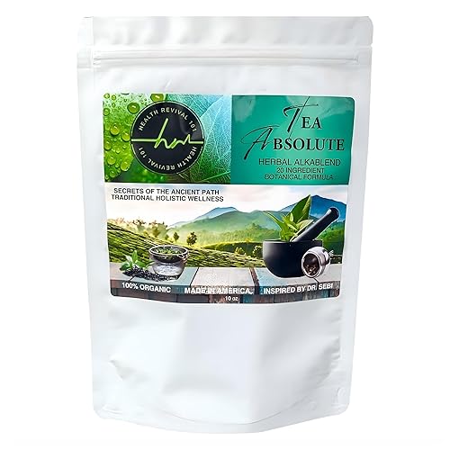 Tea Absolute - Organic Loose Leaf Herbal Tea | 20 Botanical Wellness Blend for Detox, Digestion, Gut Health, Immunity & Natural Energy |